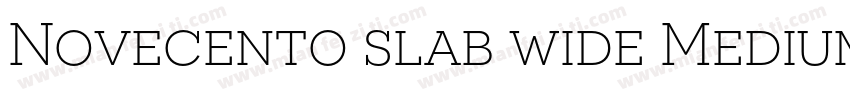 Novecento slab wide Medium字体转换